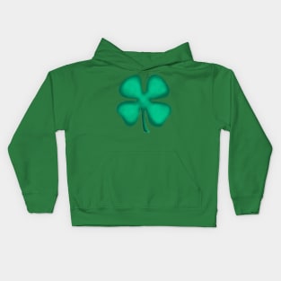 Lucky 4 Leaf Irish Clover Kids Hoodie
